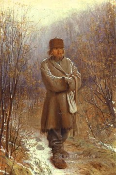  Kramskoi Canvas - Meditator Democratic Ivan Kramskoi